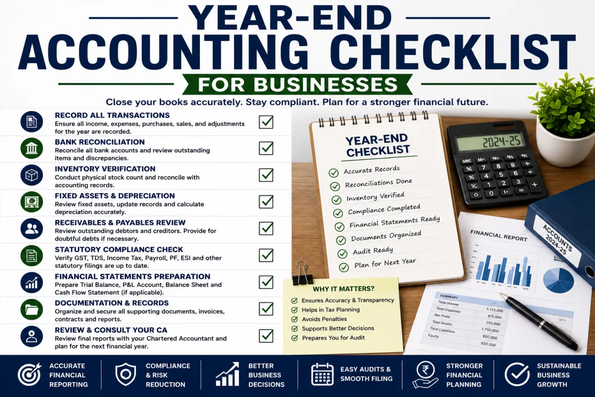 Year-End Accounting Checklist for Businesses: Essential Steps for Accurate Financial Closing