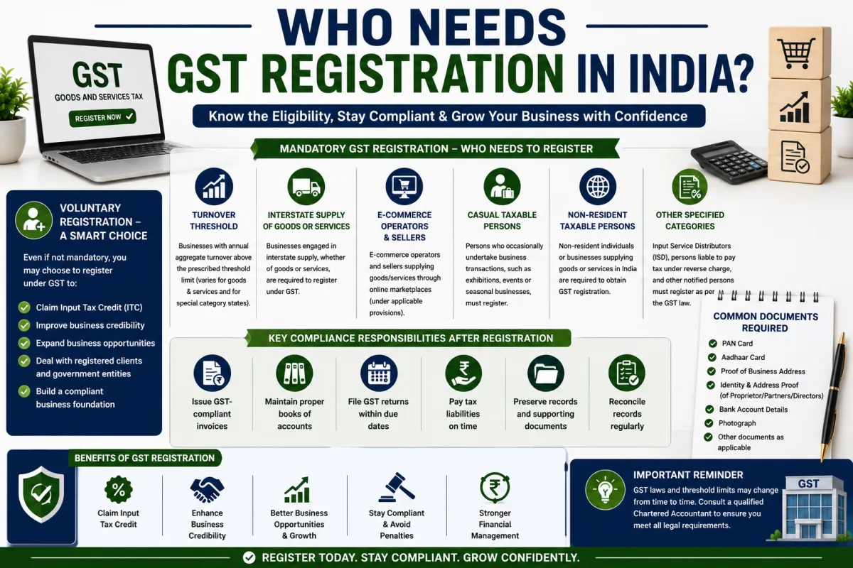 Who Needs GST Registration in India? A Complete Guide for Businesses and Entrepreneurs