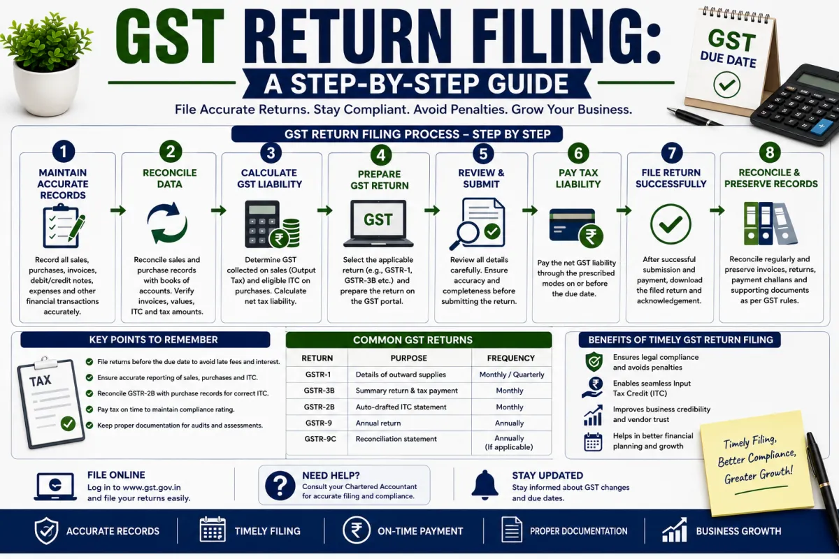 GST Return Filing: A Step-by-Step Guide for Businesses in India