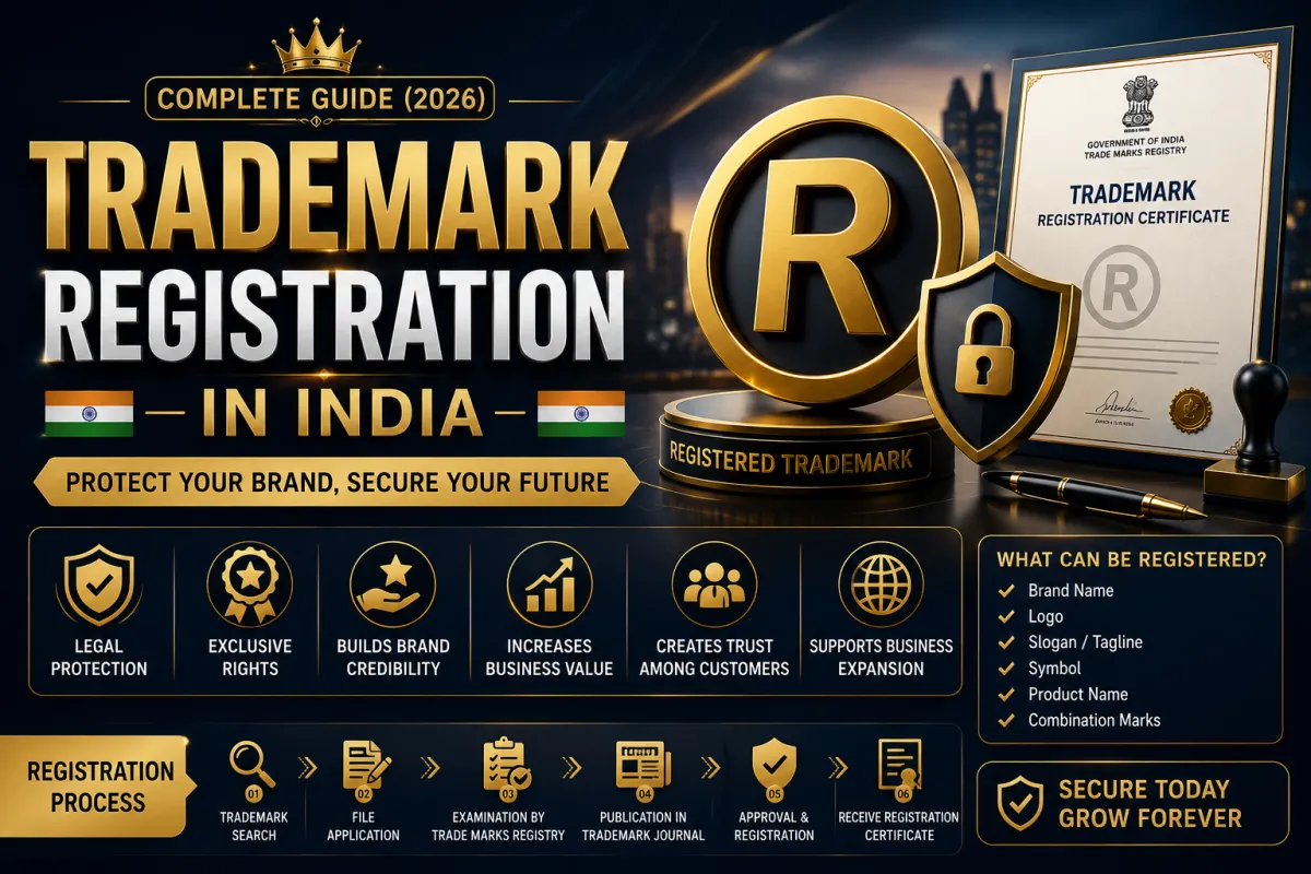 Trademark Registration in India (2026): Complete Guide, Benefits, Documents & Online Process