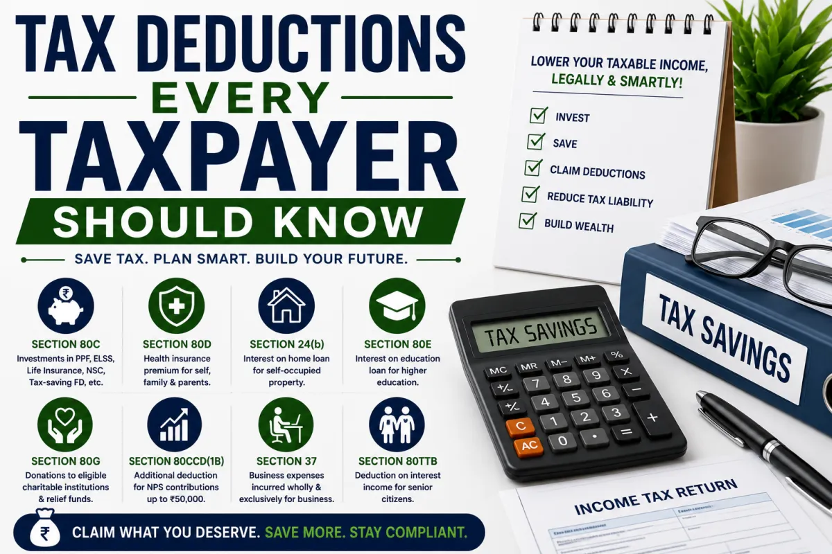 Tax Deductions Every Taxpayer Should Know: A Complete Guide to Saving Tax Legally