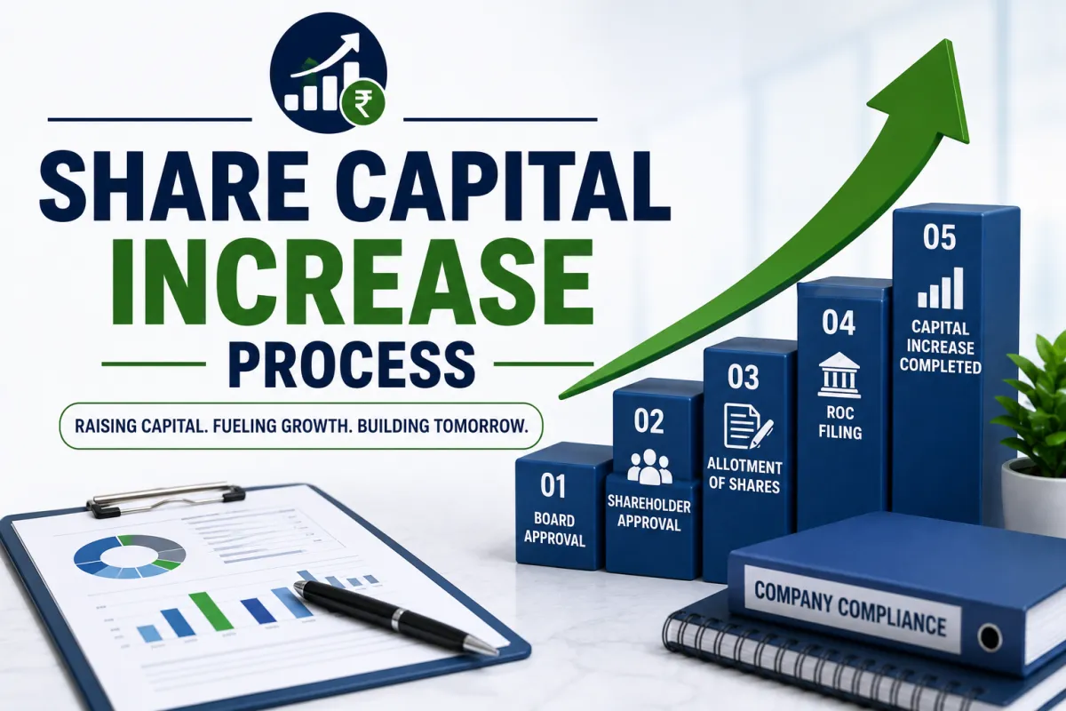 Share Capital Increase Process: A Complete Guide for Companies in India